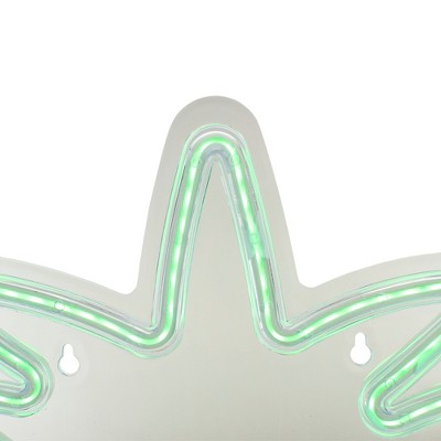 16" Yellow and Green Pineapple LED Neon Outdoor Wall Sign