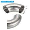 Unique Bargains 316 Stainless Steel Exhaust Pipe HVAC Pipe Fitting 90 Degree Mandrel Bend Elbow - 2 of 4