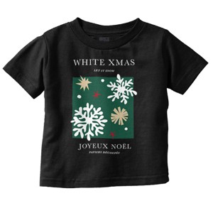 Christmas White Xmas Let It Snow Toddler Baby Graphic T Shirt Brisco Brands - 1 of 4