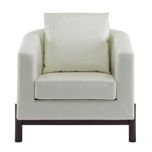 Christopher Knight Home Naomi Modern Upholstered Barrel Chair with Pillow - 1 of 4