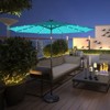 Tangkula 10FT Solar Umbrella LED Market Steel Tilt w/ Crank Patio - 4 of 4