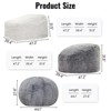 Hooseng Bean Bag Chair,  44" Memory Foam Stuffed Beanbag Chairs with Removable Faux Fur Cover, Fluffy Lazy Sofa for Living Rooms Bedrooms Offices - 3 of 4