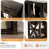 VINGLI Fireplace TV Stand for up to 80 inch TVs, Farmhouse Entertainment Center with Electric Fireplace Heater & Adjustable Shelves - 4 of 4