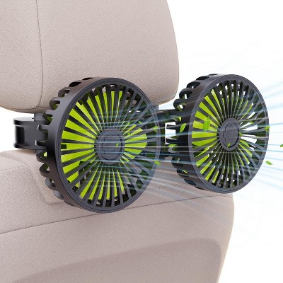 TruAIR Dual Vent Fan – Black+Green