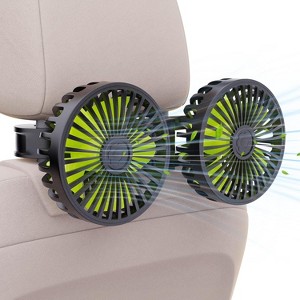 TruAIR Dual Vent Fan – Black+Green - 1 of 4