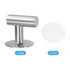 Unique Bargains Stainless Steel Waterproof Adhesive Decorative Hooks and Hangers 1.97" 2 Pcs - 3 of 4