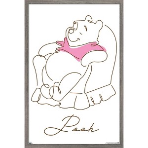 Trends International Disney Simple Moments Line Art - Pooh Framed Wall Poster Prints - 1 of 4