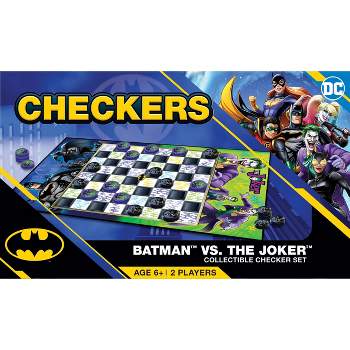 MasterPieces Officially licensed Batman Checkers Board Game for Families and Kids ages 6 and Up