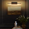 Rennnsan Emlith 23" W - 29" W Hardwired Liner Aluminum Modern Industrial LED Dimmable Wall Sconce Vanity Light in Black - 4 of 4