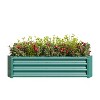 Kelly Galvanized Metal Patio Garden Bed, Raised Flower Box for Flower and Vegetable Planters, Outdoor Furniture - The Pop Home - 3 of 4