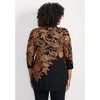 Avenue Women's Plus Size Millie 3/4 Sleeve Top - 3 of 4