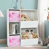 SEVOBAL 6pc Fabric Storage Cubes Organizer Heavy Duty Cube Storage Bin Clothes Storage Box Closet Baskets in Shelves Home, Multicolored, - 4 of 4