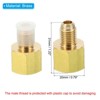 Unique Bargains Fit Air Gas Line Refrigeration Brass SAE 45 Degree Flare Plumbing Connectors - 2 of 4