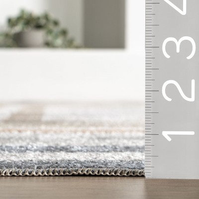 Aliénor Multicolor Striped Machine Washable Area Rug