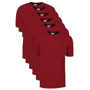 6 Pack Shaka Wear Men's Max Heavyweight Short Sleeve Crew Neck T-Shirt - 1 of 4