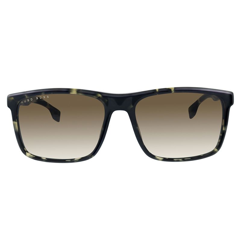 Hugo Boss 1036/S WR7 Unisex Rectangle Sunglasses Black Havana 58mm, 2 of 4