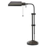 22" x 26" Adjustable Metal Pharmacy Table Lamp Dark Bronze - Cal Lighting