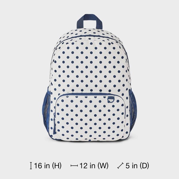 Mochila de lunares para niñas - Cat & Jack™ blanco/azul 5