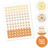 Big Dot of Happiness Here Comes The Son Small Party Stickers, Boy Boho Baby Shower Round Candy Favors, Labels Fit Chocolate Candy (1 sheet of 108) - 2 of 4