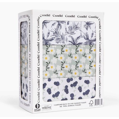 Candid Bamboo Facial Tissue - 3pk/134ct