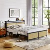 NicBex Full/Queen Size Bed Frame with Storage Headboard,Built-in USB Ports and LED Lights - image 2 of 4