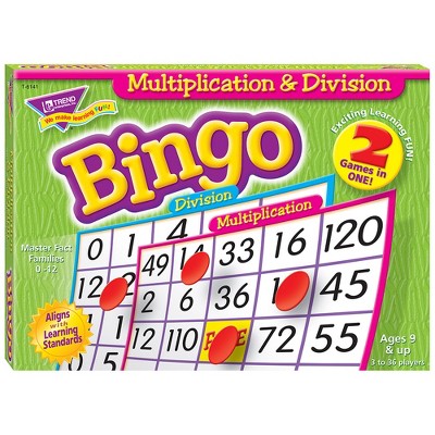 DUPLICATE TREND Enterprises: Multiplication & Division Bingo - Skill Game