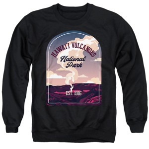 Men's Hawai'i Volcanoes National Park Illustrated Landscape Crewneck Sweatshirt - 1 of 4
