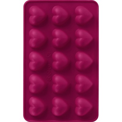 Trudeau 2pk Heart Chocolate Molds Red