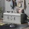 NicBex Modern 42.5" Storage Bench with 2 Drawers and 2 Cabinets for Living Room and Entryway - 3 of 4