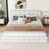 Accent Bed Frame Modern Tufted Upholstered Headboard for Bedroom Queen - 3irtyhousy - 3 of 4
