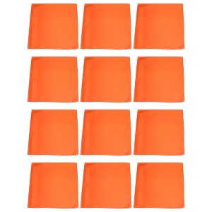 12 Pack Cotton Bandanas in Plain Colors for Crafts, Costumes, Workwear - 1 of 4