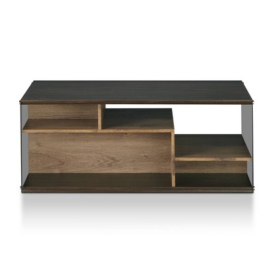 Miria Glass Sides Coffee Table Wenge - miBasics