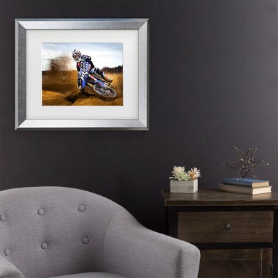 Attila Szabo Desert King Silver Framed Canvas Wall Art