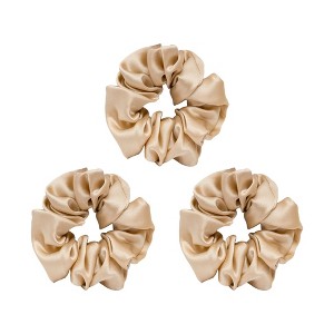 LA Glam Co. Hollywood Halo 100% Silk Scrunchies - 3-Pack - 1 of 4