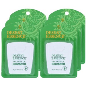 Desert Essence Tea Tree Oil Waxed Dental Tape - Case of 6/30 yd - 1 of 4