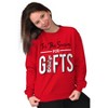Christmas Tis The Season For Presents Sweatshirt for Men or Women Brisco Brands - 3 of 4
