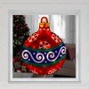 Northlight 19.5" Lighted Red Christmas Ornament Window Silhouette - image 2 of 3