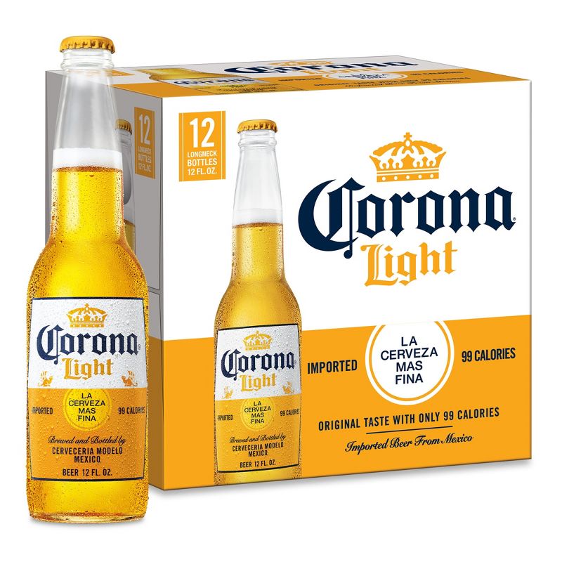 Corona Light Lager Beer - 12pk/12 fl oz Bottles, 1 of 10
