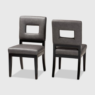 target faux leather dining chairs