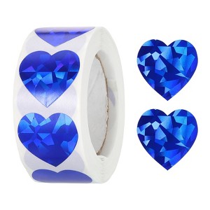 Unique Bargains Self-Adhesive Heart Decorations Stickers for Envelope Wedding 500 Pcs - 1 of 4