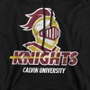 Calvin University Official Distressed Primary Logo Adult Pull-Over Hoodie - 2 of 4