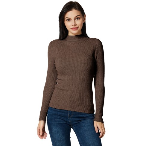 Polyester clearance mock turtleneck