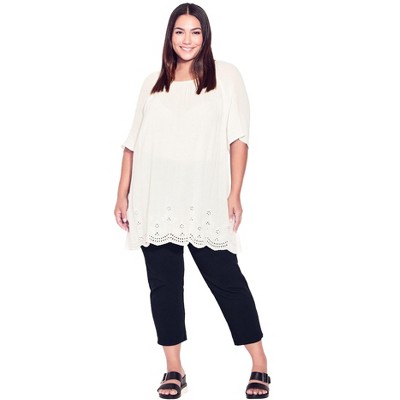 Avenue Women's Plus Size Super Stretch Crop Pant