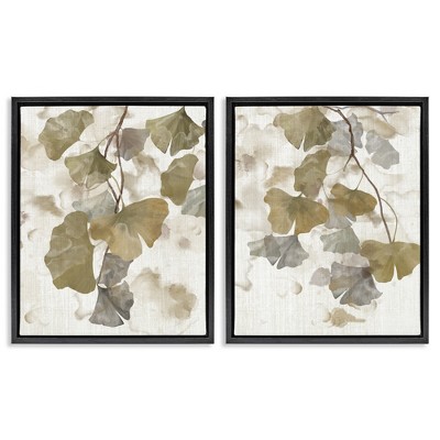 Stupell Industries Rustic Gingko Leaves, 31" x 25"