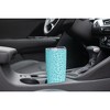 Elanze Designs 20 oz Stainless Steel On the Go Insulated Travel Tumbler With Push Top Lid, Sky Blue Cheetah Leopard Print Sky Blue - image 3 of 4