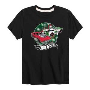 Boys' - Hot Wheels - Christmas Short Sleeve Graphic T-Shirt - 1 of 4