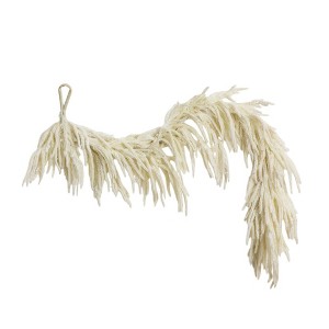 Nearly Natural 5' Artificial Real Touch White Norfolk Island Pine Garland with Natural Look - 1 of 4