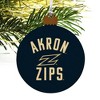 University of Akron Zips Logo Wood Christmas Tree Holiday Ornament - 4 of 4