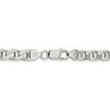Black Bow Jewelry Mens 7.4mm Sterling Silver Solid Flat Cuban Anchor Chain Necklace - 4 of 4