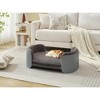 Lyngins Elevated Cat and Dog Sofa Bed with Removable Cover – Indoor/Outdoor Pet Sofa for Small Dogs and Medium Cats, Scandinavian Style Cat Couch Bed - 3 of 4